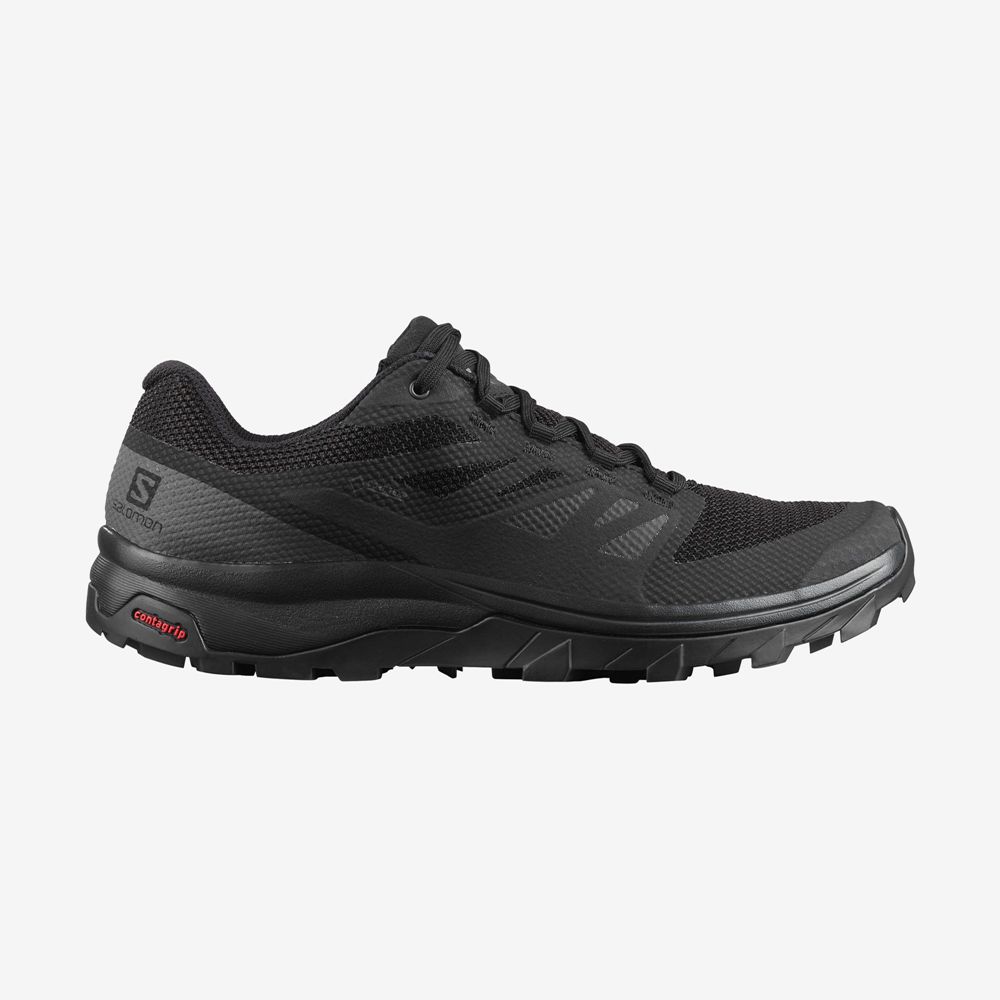 Zapatillas Trekking Salomon Hombre Negras - Salomon Argentina OUTLINE GORE-TEX,375962-IPW